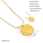 Gold color / 1 Piece Simple Series Classic Geometric Stainless Steel  Gold Color Women's Pendant Necklaces Picture8